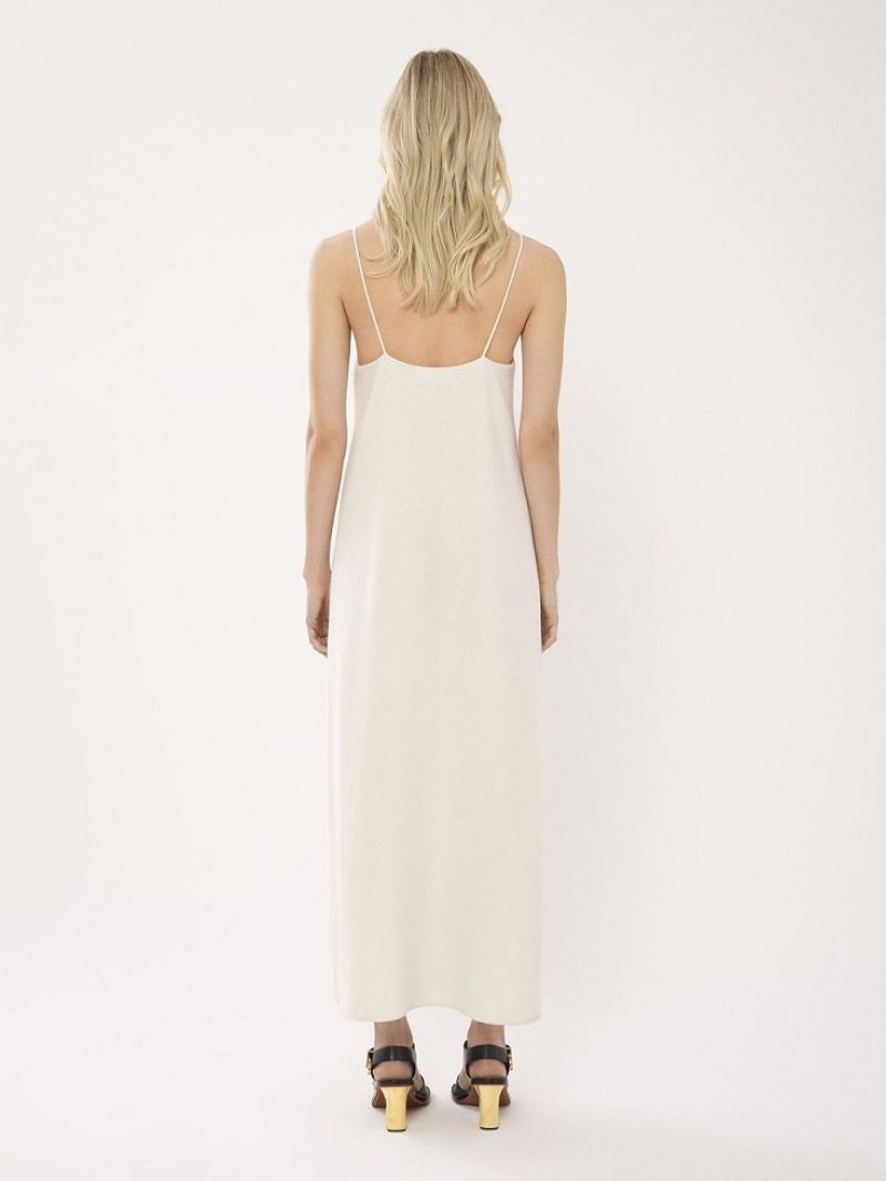 Vestido Chloe Ankle-length Sin Manga Blancos | CHE-SR13855