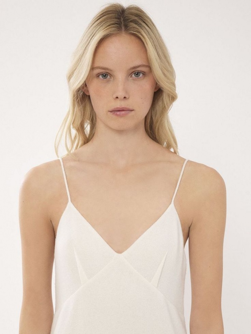 Vestido Chloe Ankle-length Sin Manga Blancos | CHE-SR13855