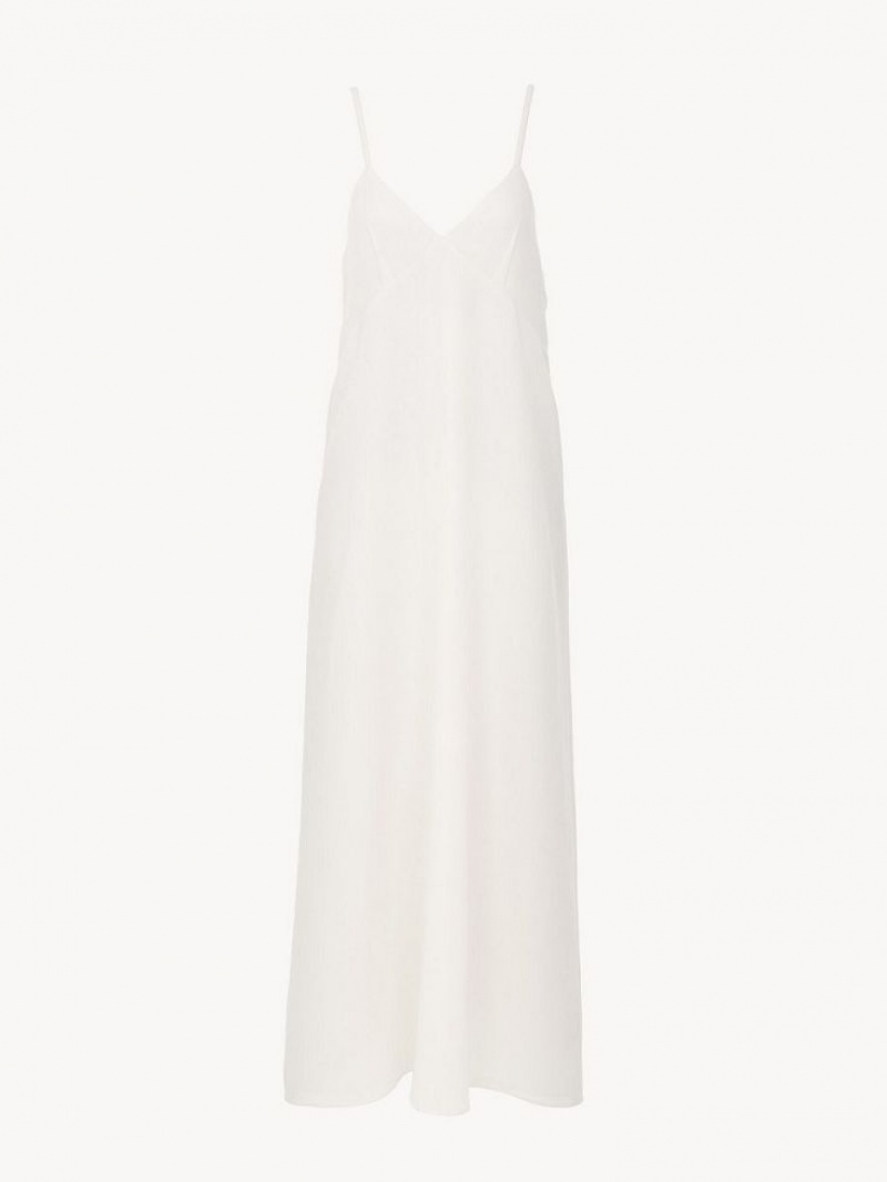 Vestido Chloe Ankle-length Sin Manga Blancos | CHE-SR13855