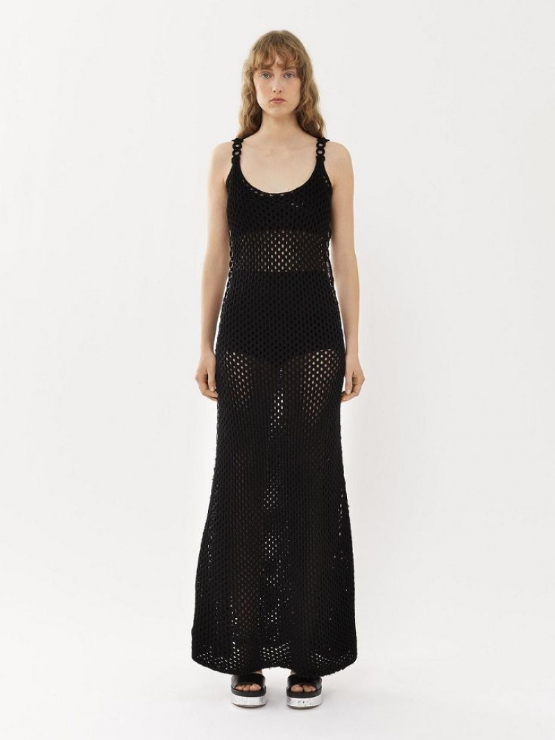 Vestido Chloe Crochet Tank Negros | CHE-SR13830