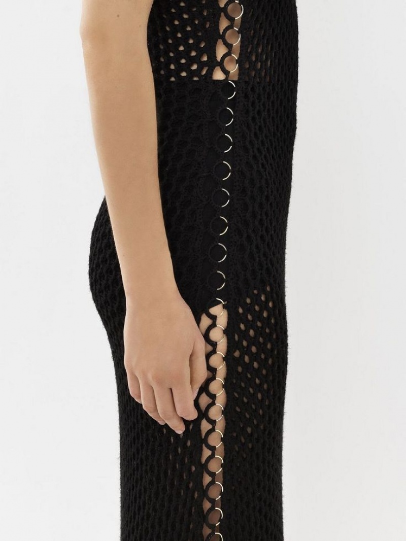 Vestido Chloe Crochet Tank Negros | CHE-SR13830