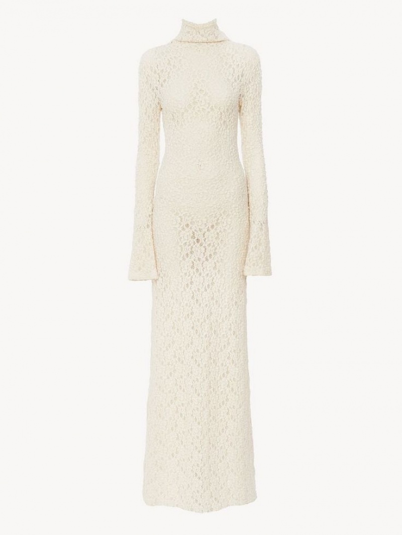 Vestido Chloe Fitted Maxi Blancos | CHE-SR13863