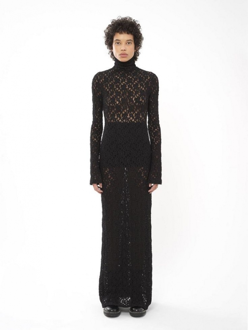 Vestido Chloe Fitted Maxi Negros | CHE-SR13860