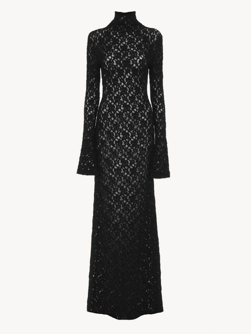 Vestido Chloe Fitted Maxi Negros | CHE-SR13860