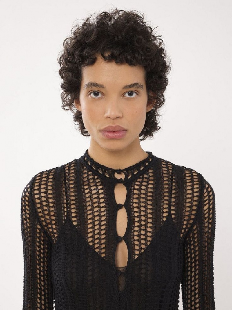 Vestido Chloe Flared Mini Negros | CHE-SR13856