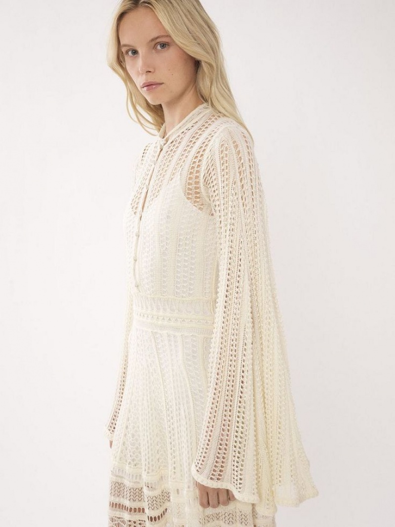 Vestido Chloe Long Flare Blancos | CHE-SR13862