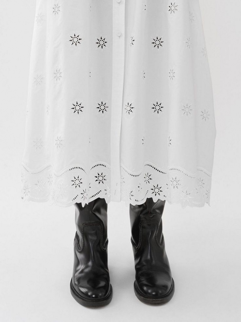 Vestido Chloe Long Shirt Blancos | CHE-SR13831
