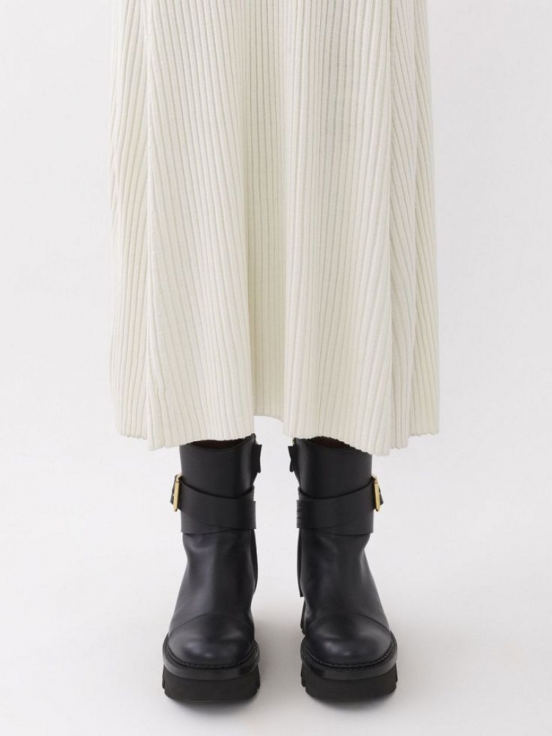Vestido Chloe Polo Midi Blancos | CHE-SR13858