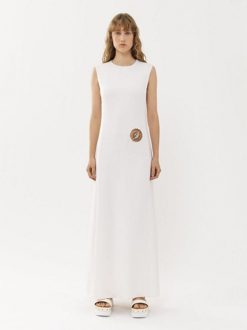 Vestido Chloe Sin Manga Blancos | CHE-SR13845