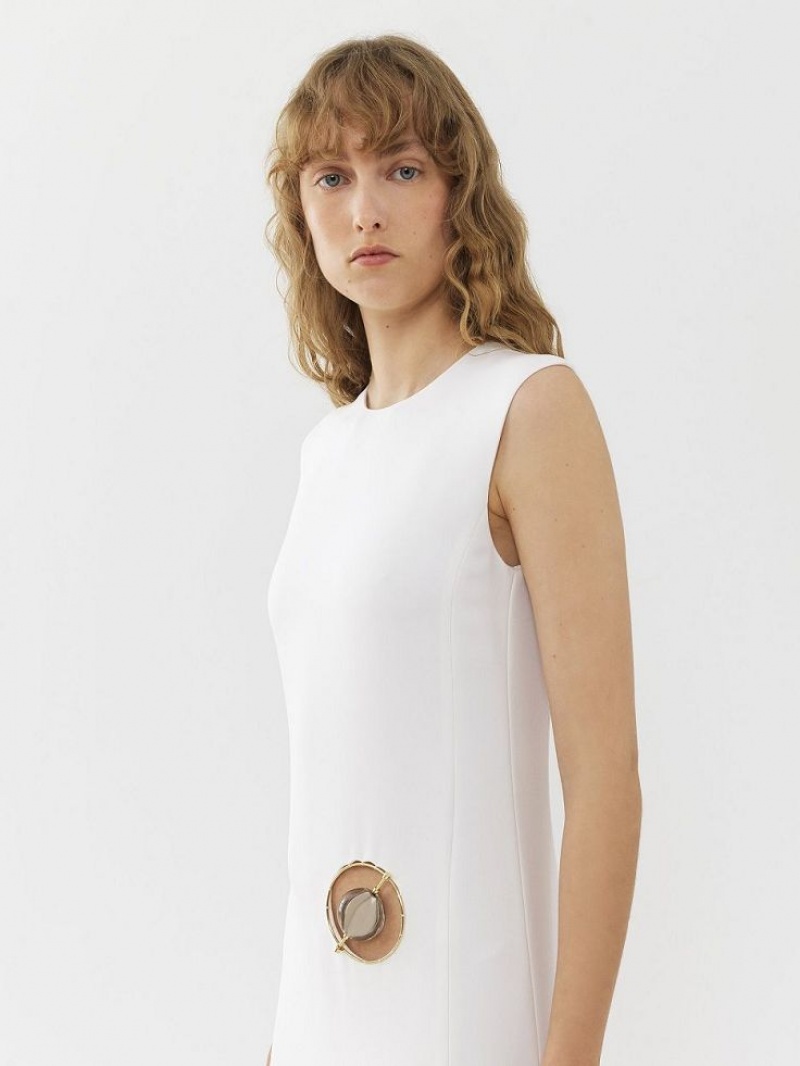 Vestido Chloe Sin Manga Blancos | CHE-SR13845