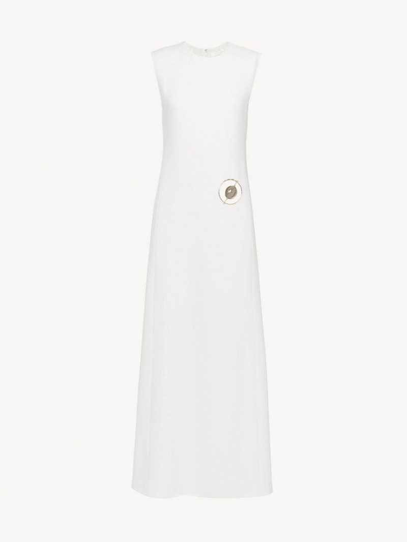 Vestido Chloe Sin Manga Blancos | CHE-SR13845