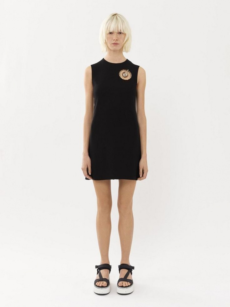 Vestido Chloe Sin Manga Tunic Negros | CHE-SR13847